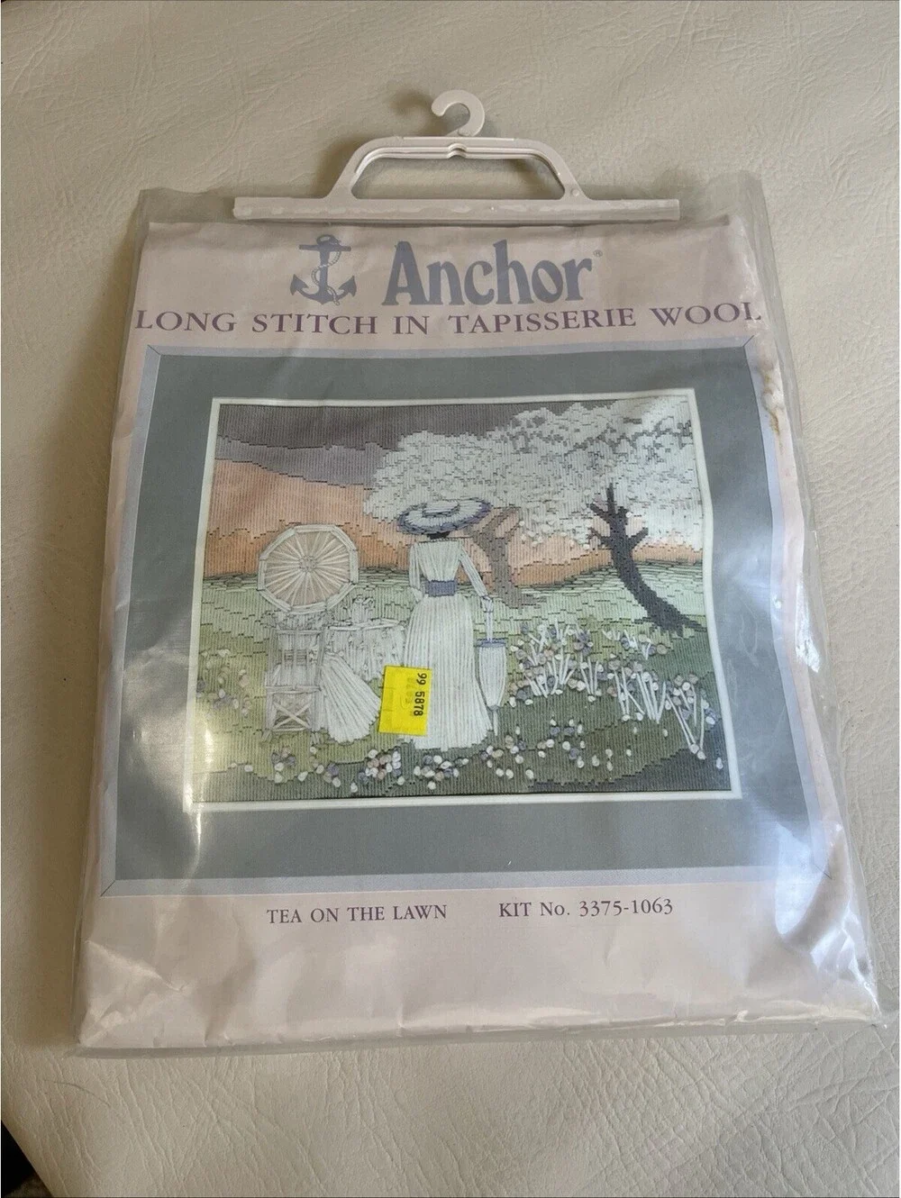 Anchor Long Stitch Kit Raisers Wool Needlecraft Tea On The Lawn New! 3375-1063
